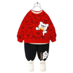 Bear printed track suit kids
