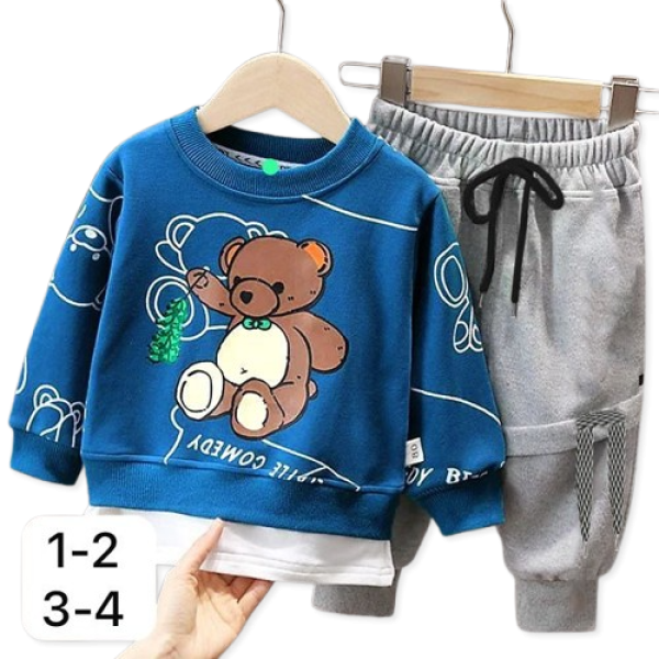 Bear Printed Track Suit kids
