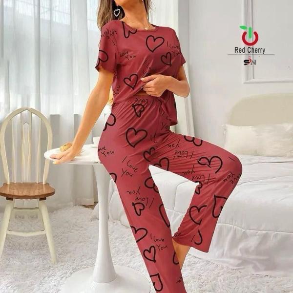 Printed design Night Suit
